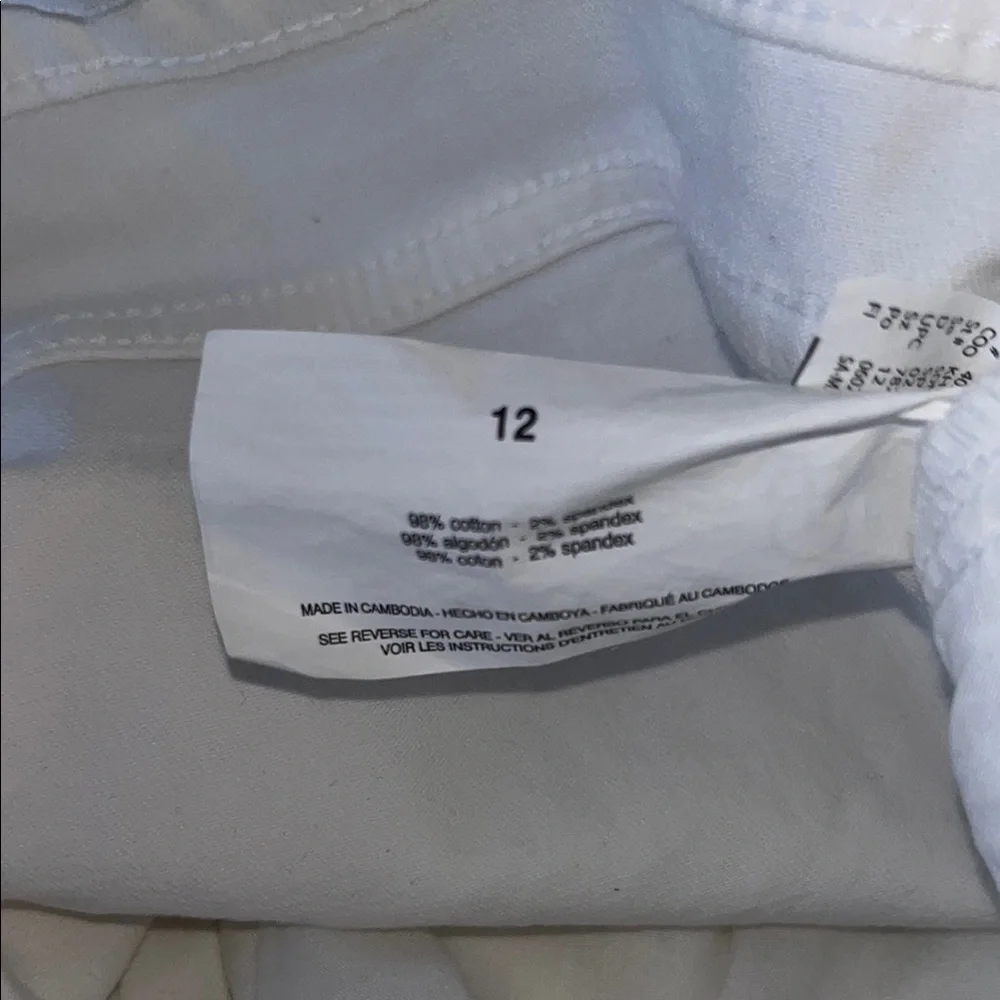 Nine West Gramercy Women's White Ankle Crop Jeans - Picture 5 of 5